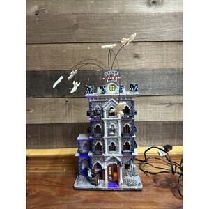 Lemax Spooky Town Grimm Hotel In Box Animated Halloween Zombies
